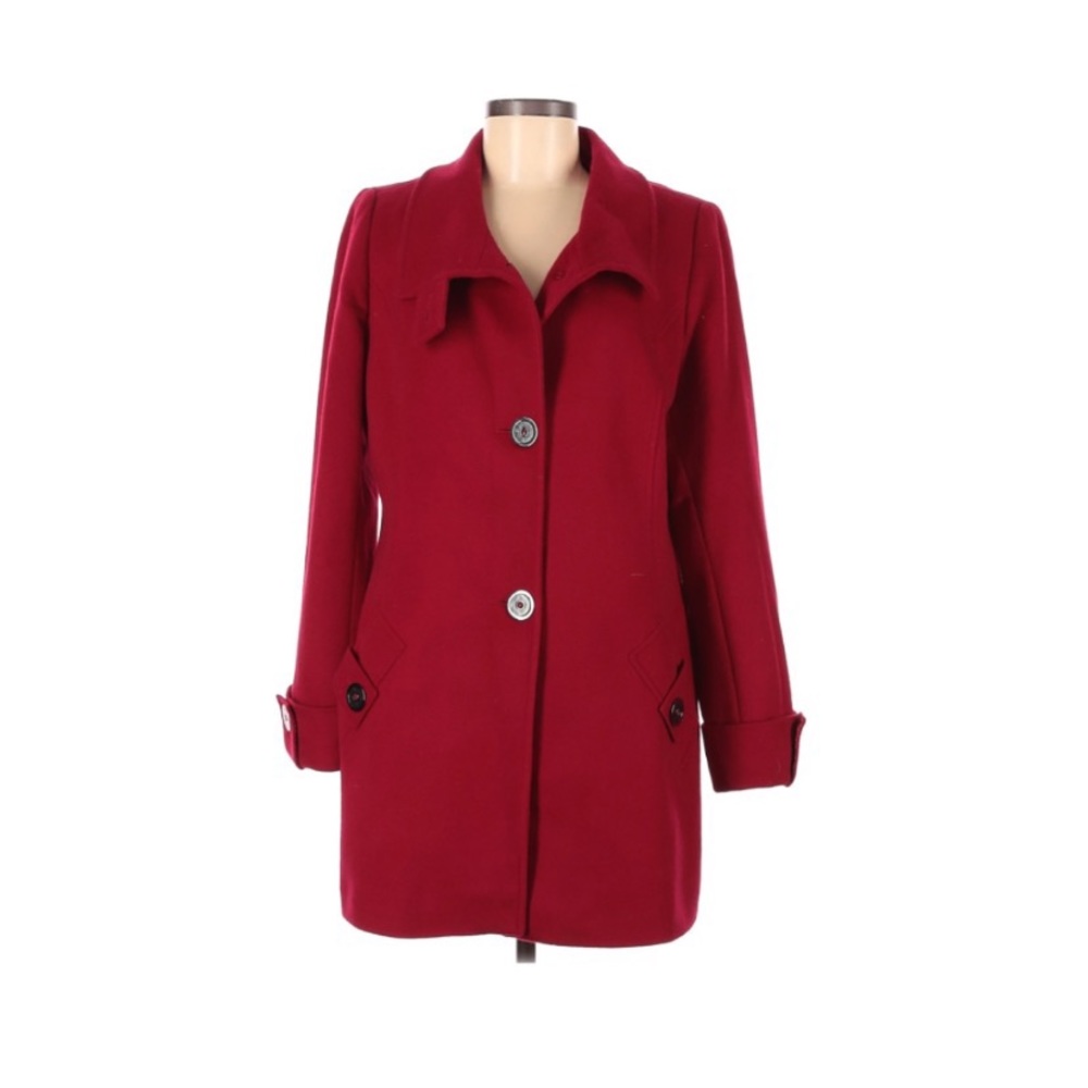 Red Kristen Blake Pea Coat
